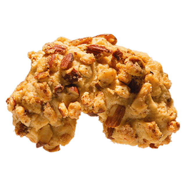 Mandelgebäck in Garnelen Form
